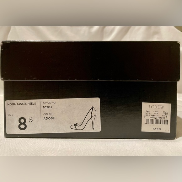 COPY - Pre-Owned J.Crew Mona Tassel Heels 10203 - Picture 6 of 8